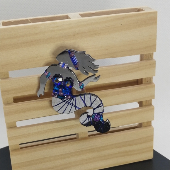 Jill Elizabeth Liztech Mermaid Mirrored 97 Brooch/Pin - Picture 4 of 8